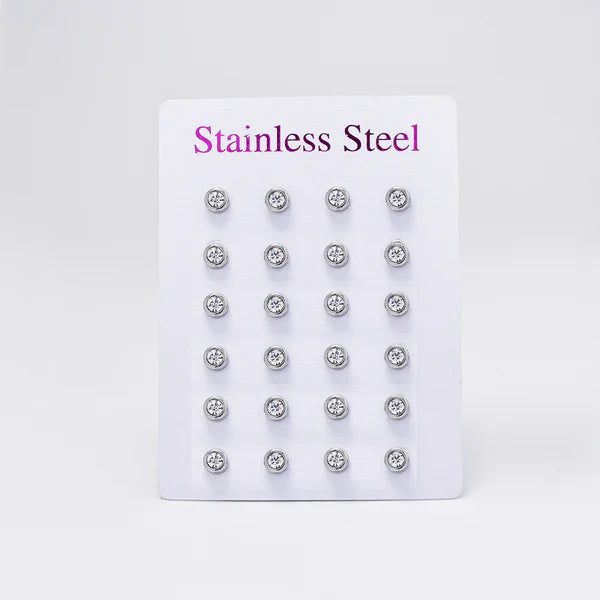 Cubic Zirconia Studs