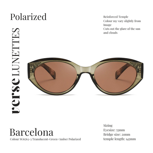 Barcelona Polarized Sunglass - Green